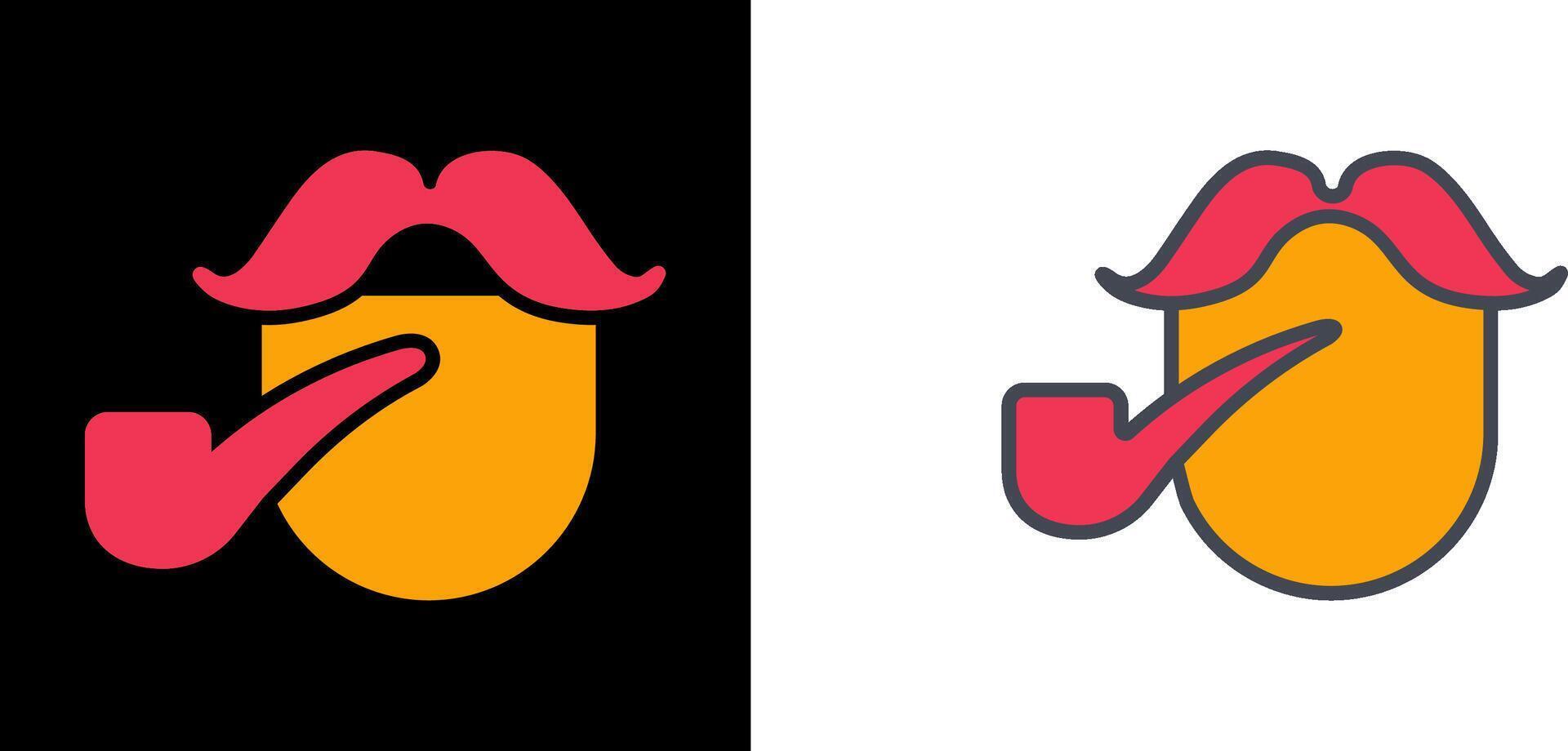 Pirate With Smoking Pipe Icon vector