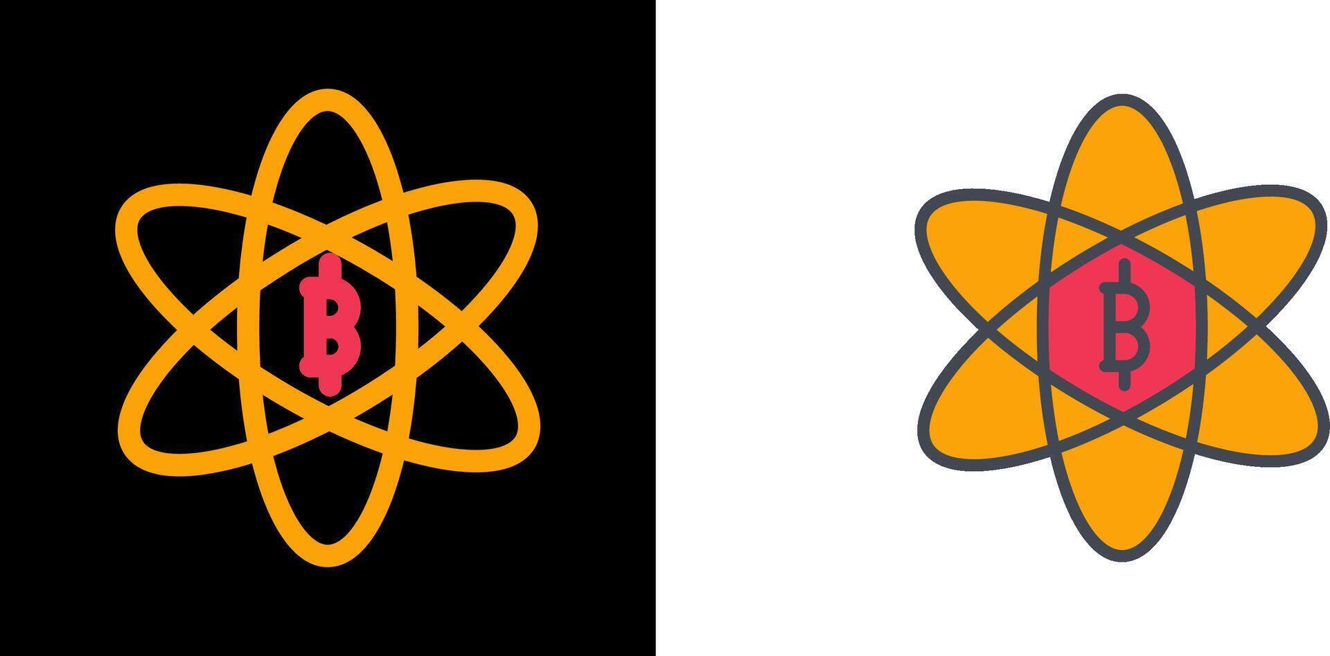 Bitcoin Science Icon vector