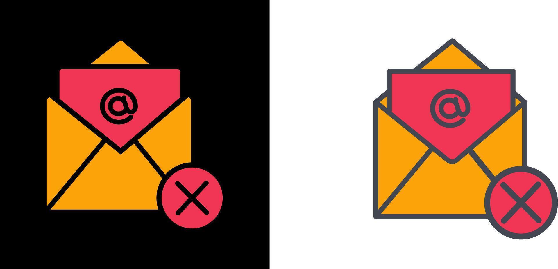 Not Accepted Icon vector