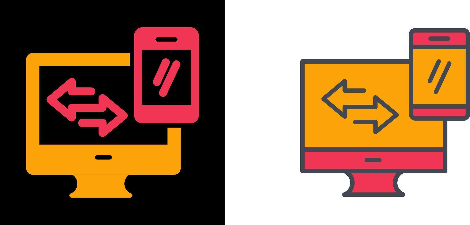 Data Synchronization Icon vector