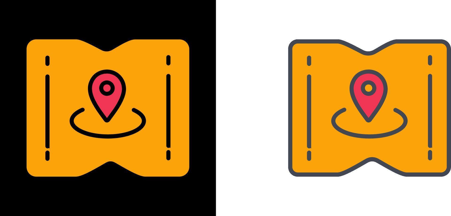 Map and Location Icon vector