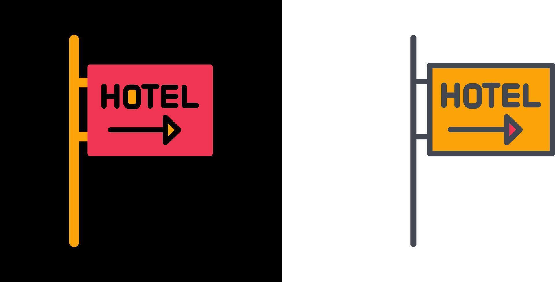 Hotel Sign Icon vector