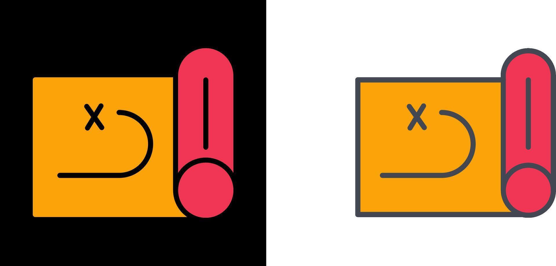 Treasure Map Icon vector