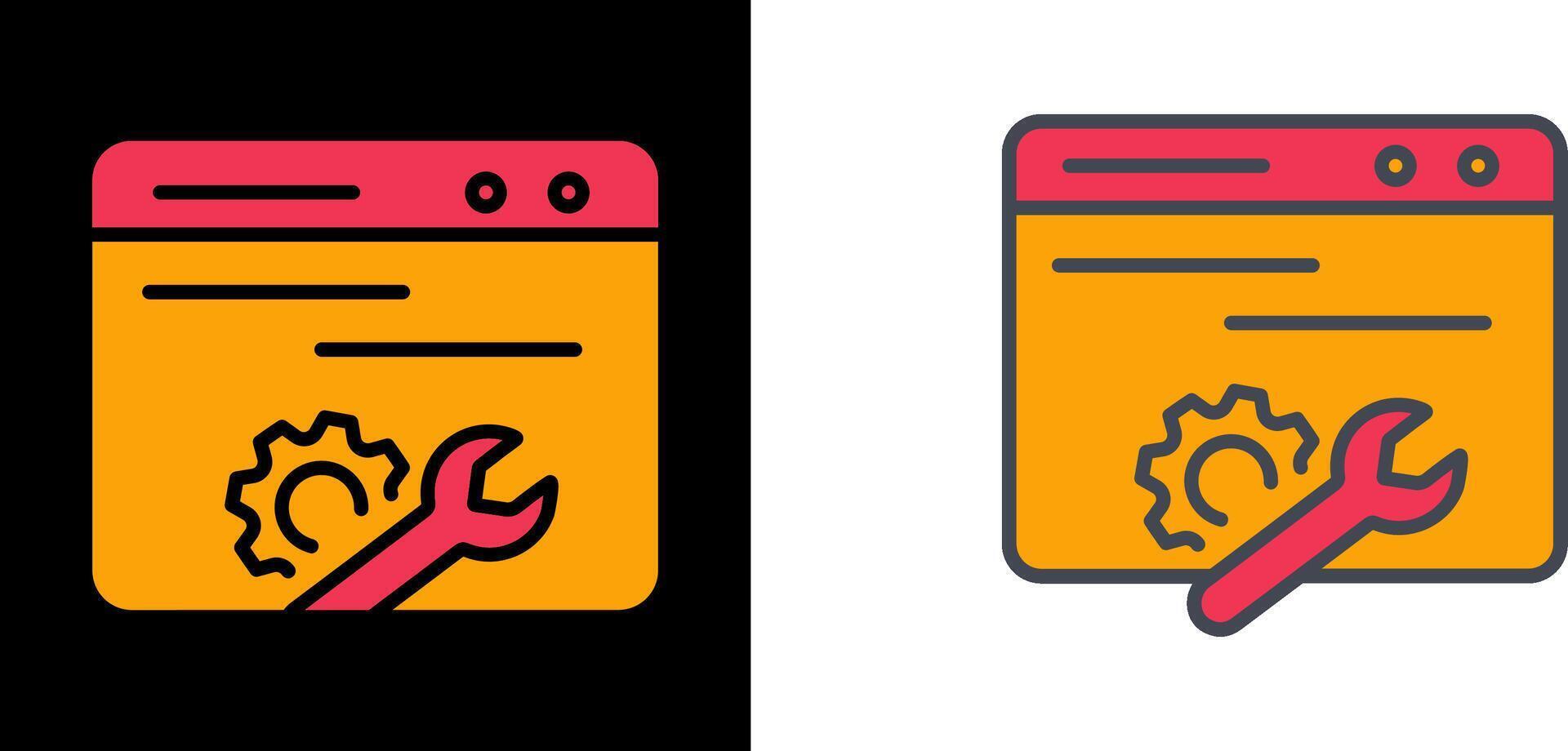Web Maintenance Icon vector