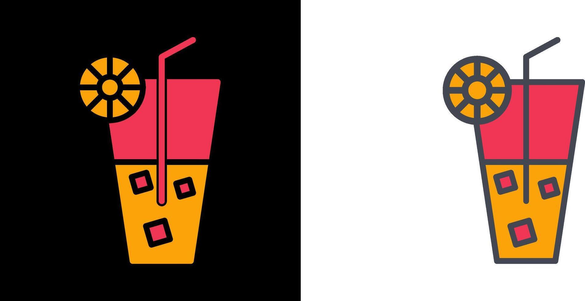 Rainbow Drink Icon vector