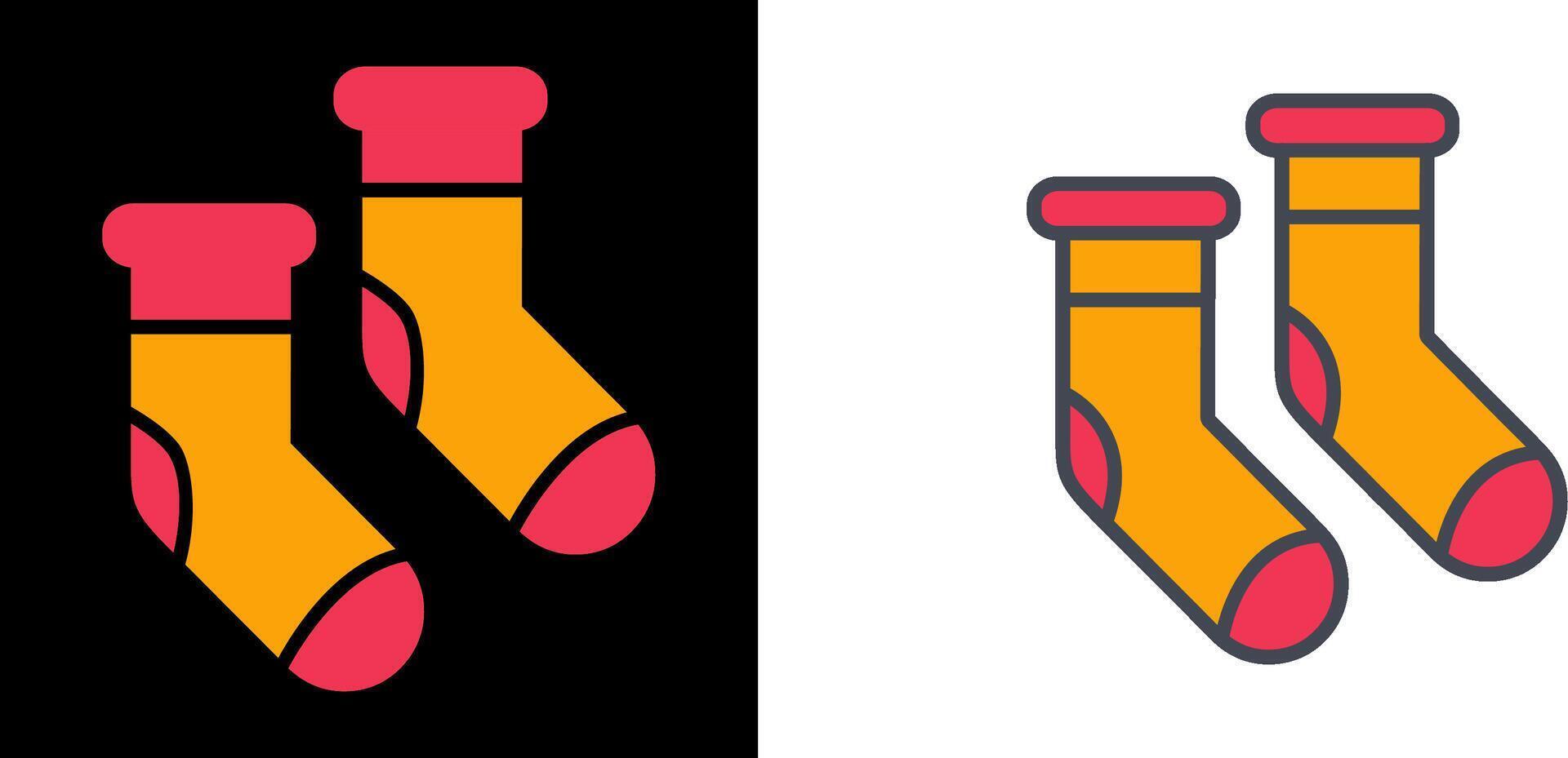 Winter Socks Icon vector