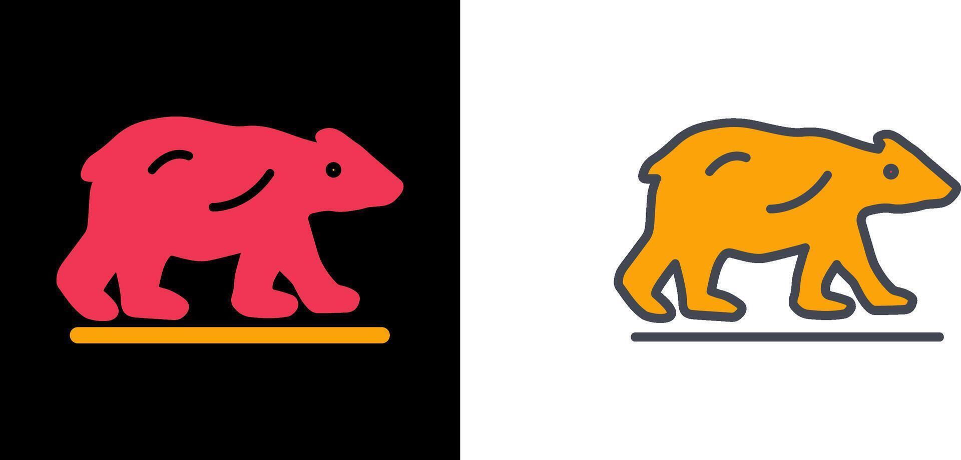 Polar Bear Icon vector