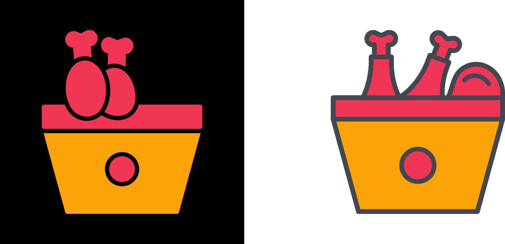 Fried Chicken Icon vector