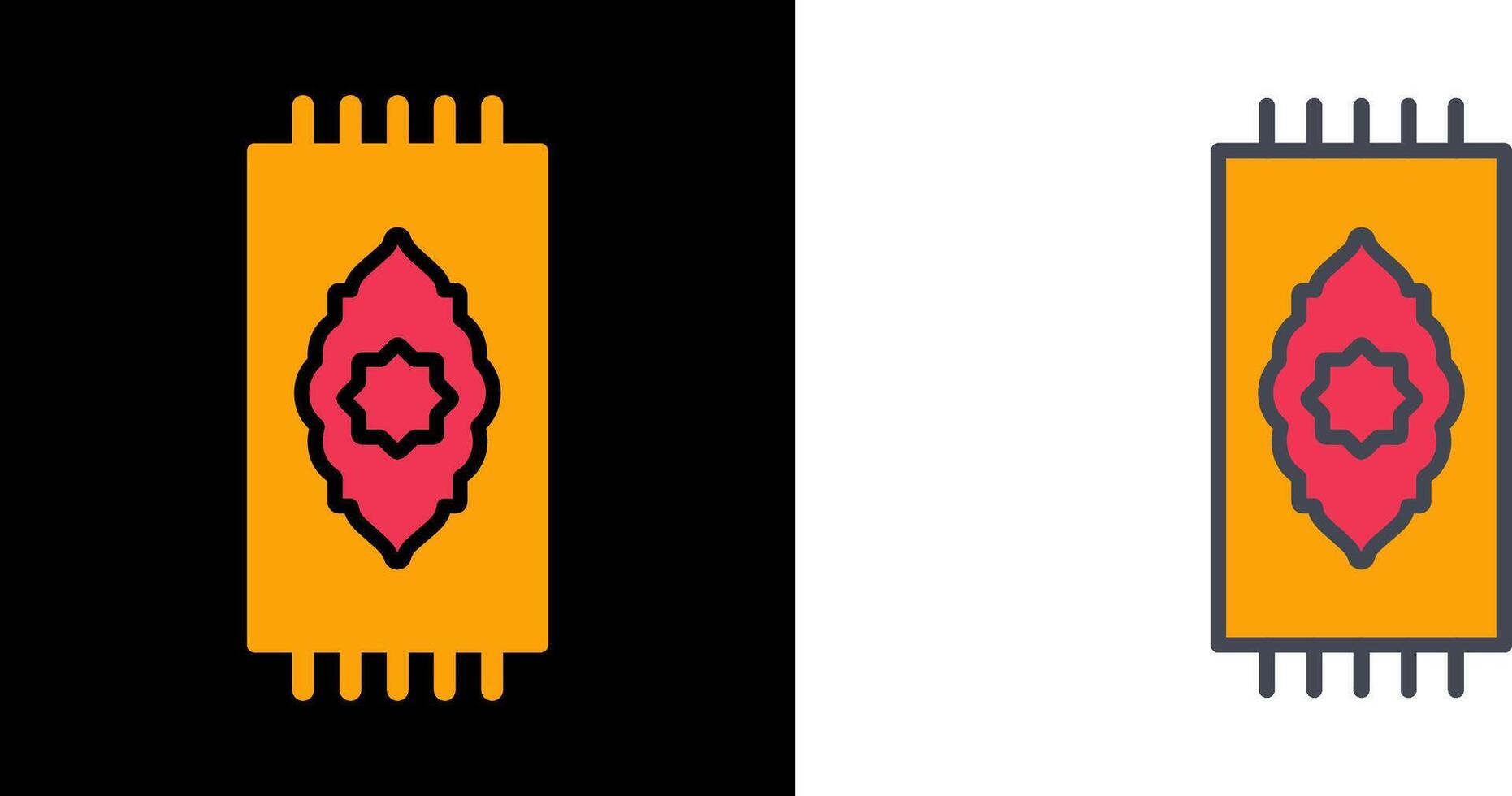 Prayer Rug Icon vector