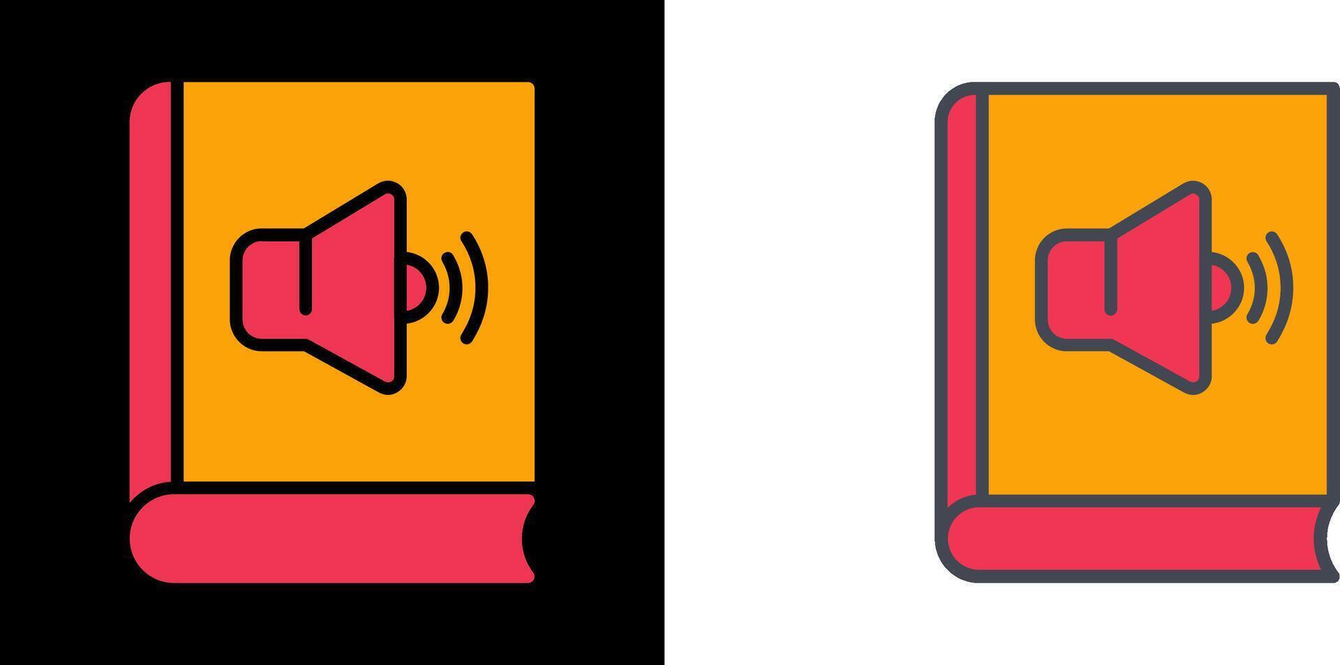 Audio Book Icon vector
