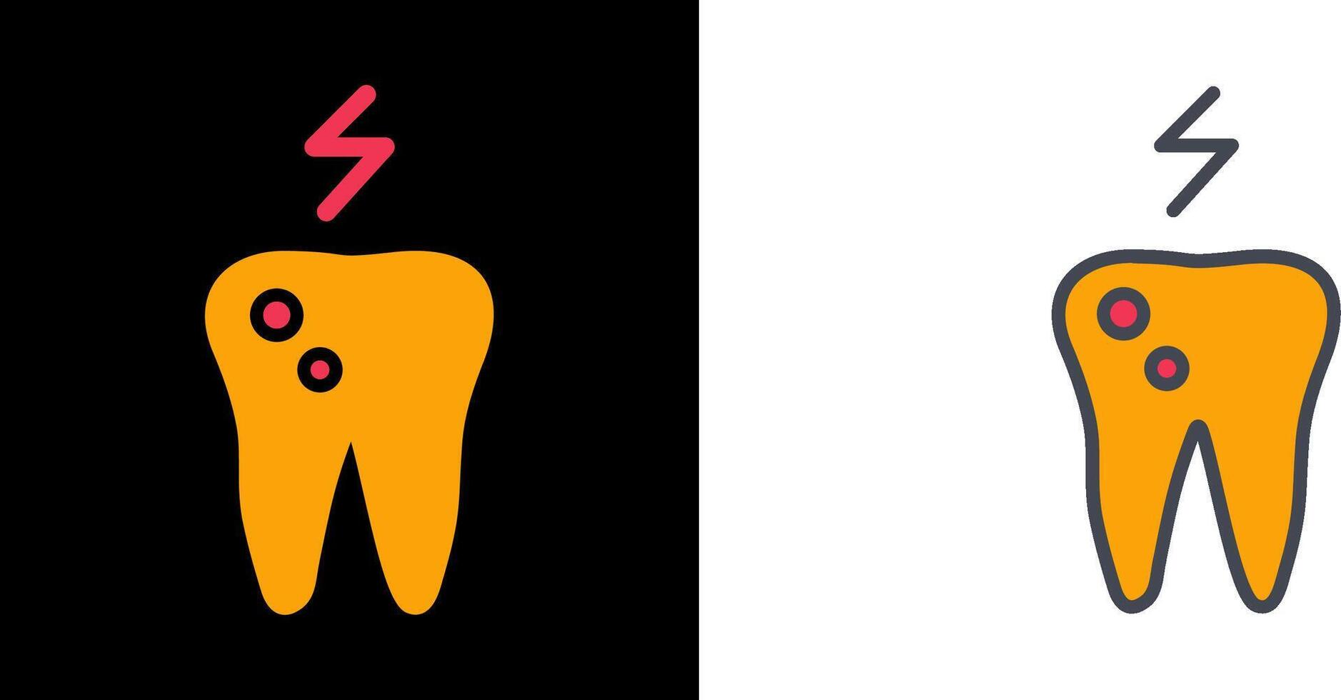 Toothache And Plaque Icon vector