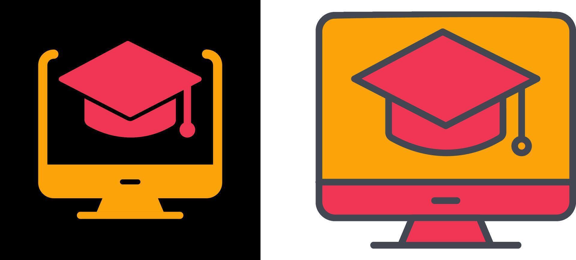 Online Learning Icon vector