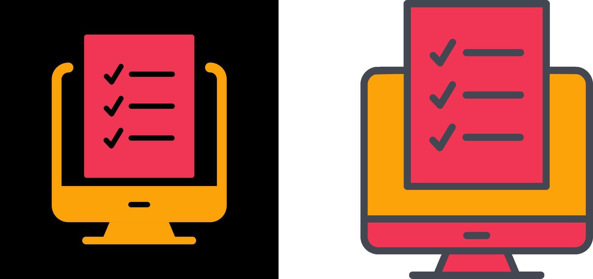 Online Quiz Icon vector