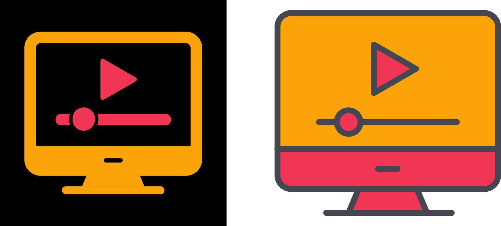 en línea tutoriales icono vector