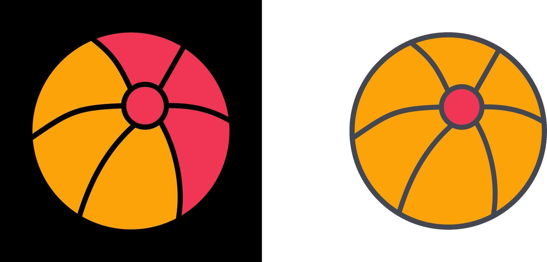 Beach Ball Icon vector