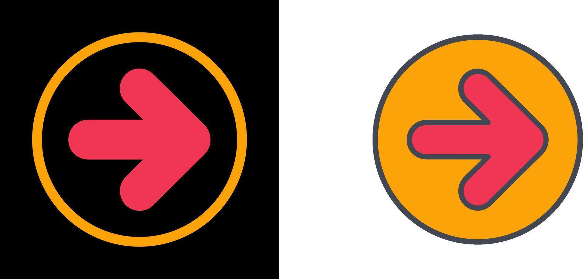 To Right Icon vector