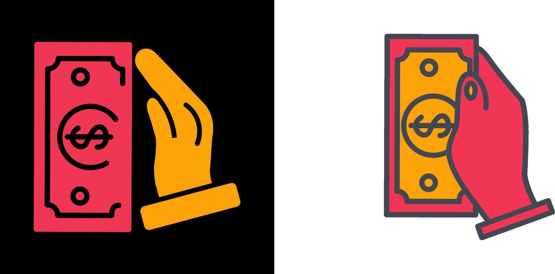 Cash Receiving Icon vector