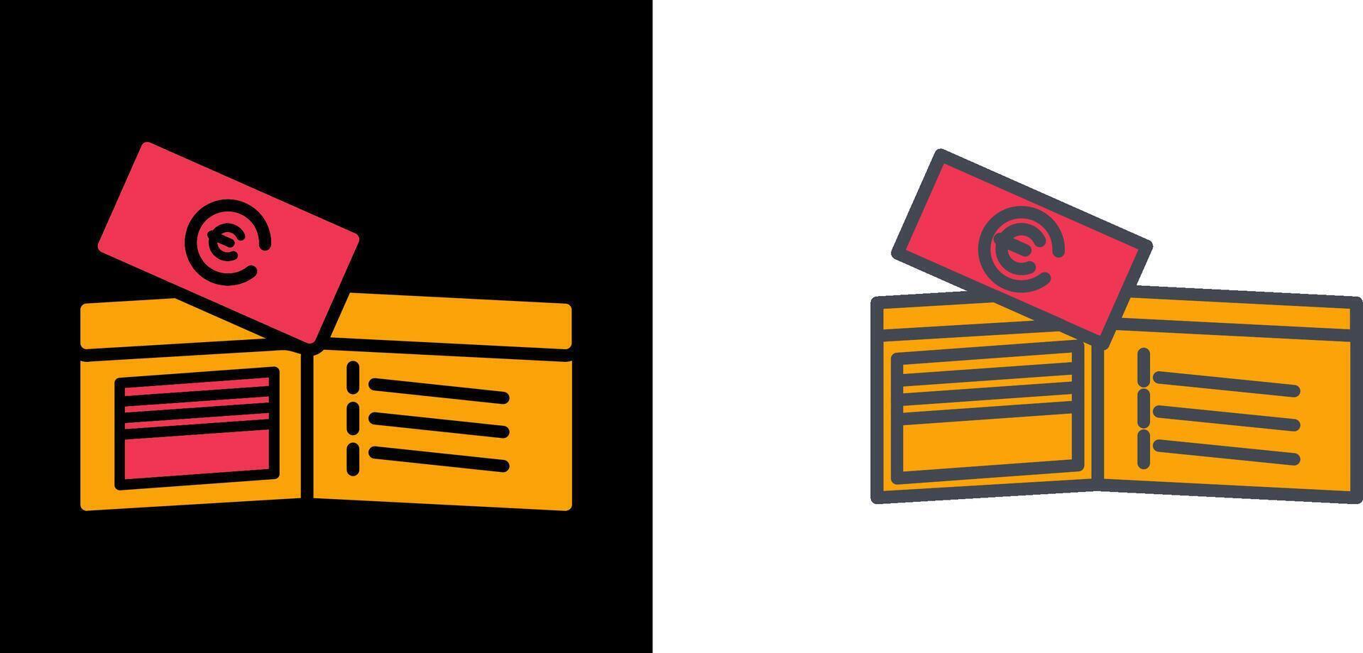 Money in Wallet Icon vector