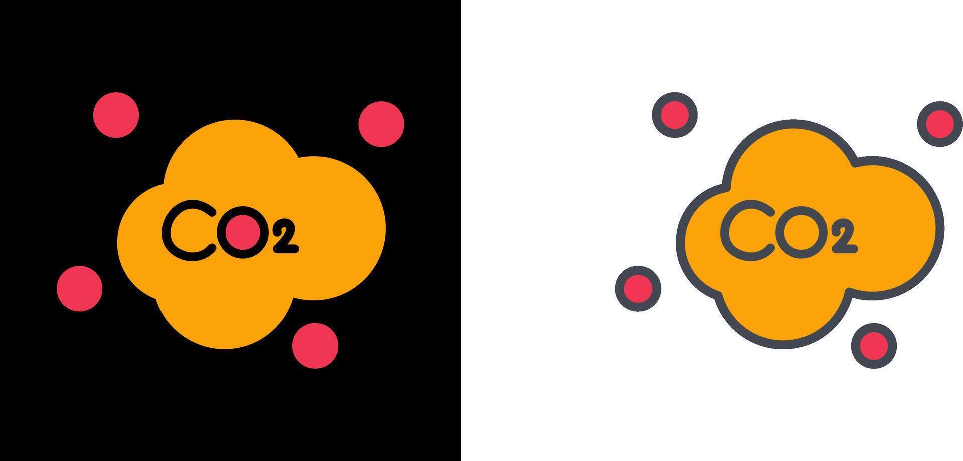 Carbon Dioxide Icon vector