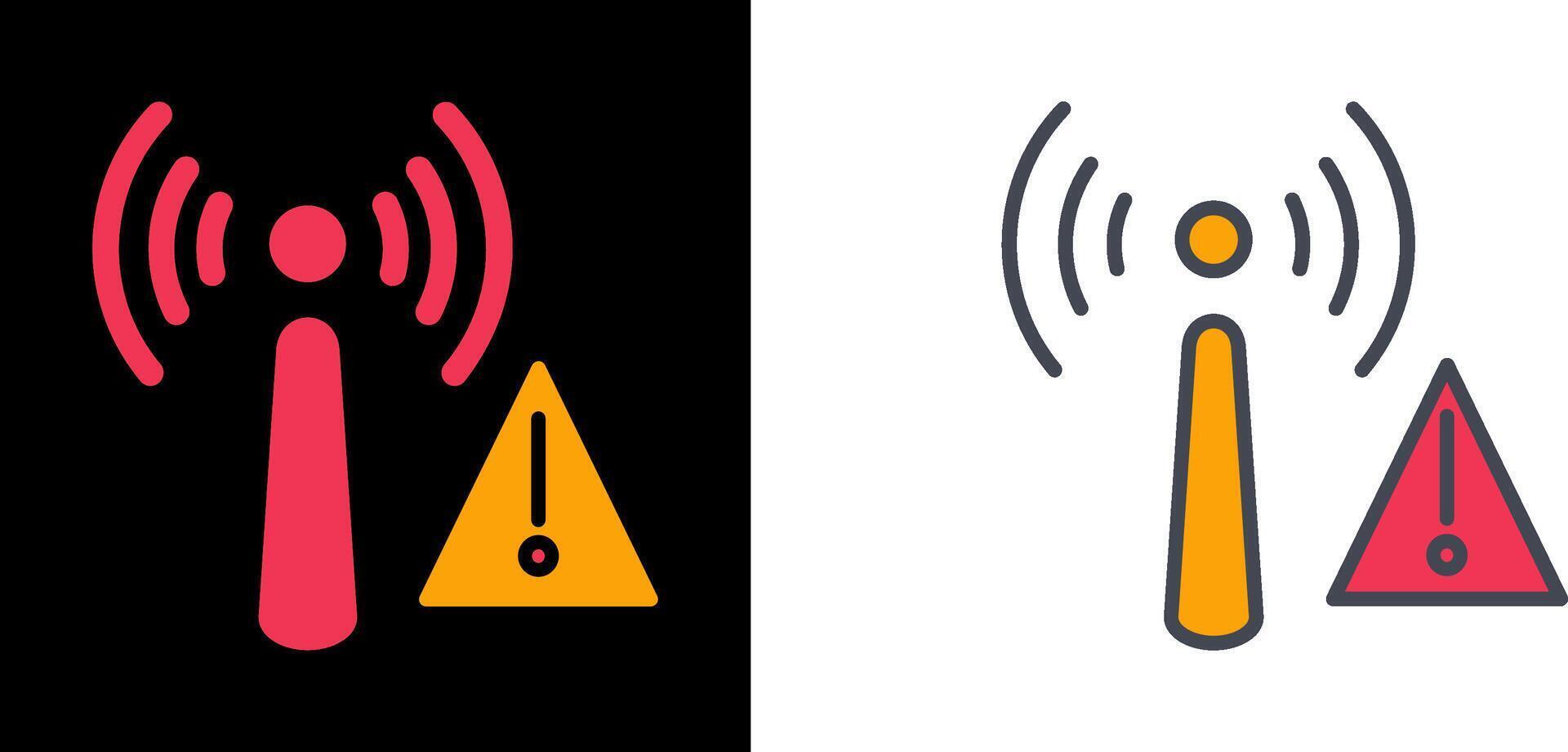 Non Ionizing Radiation Icon vector