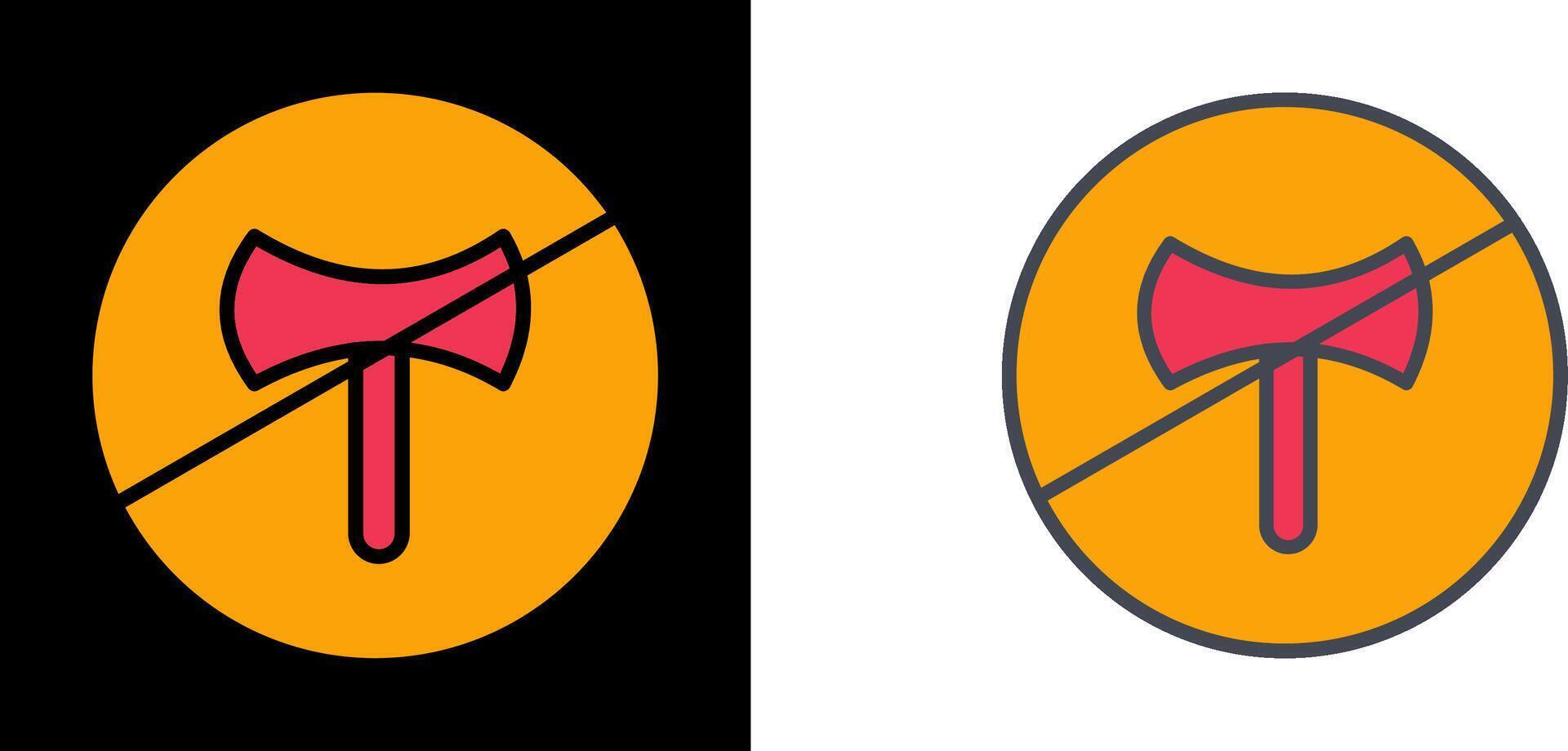 No Weapons Icon vector