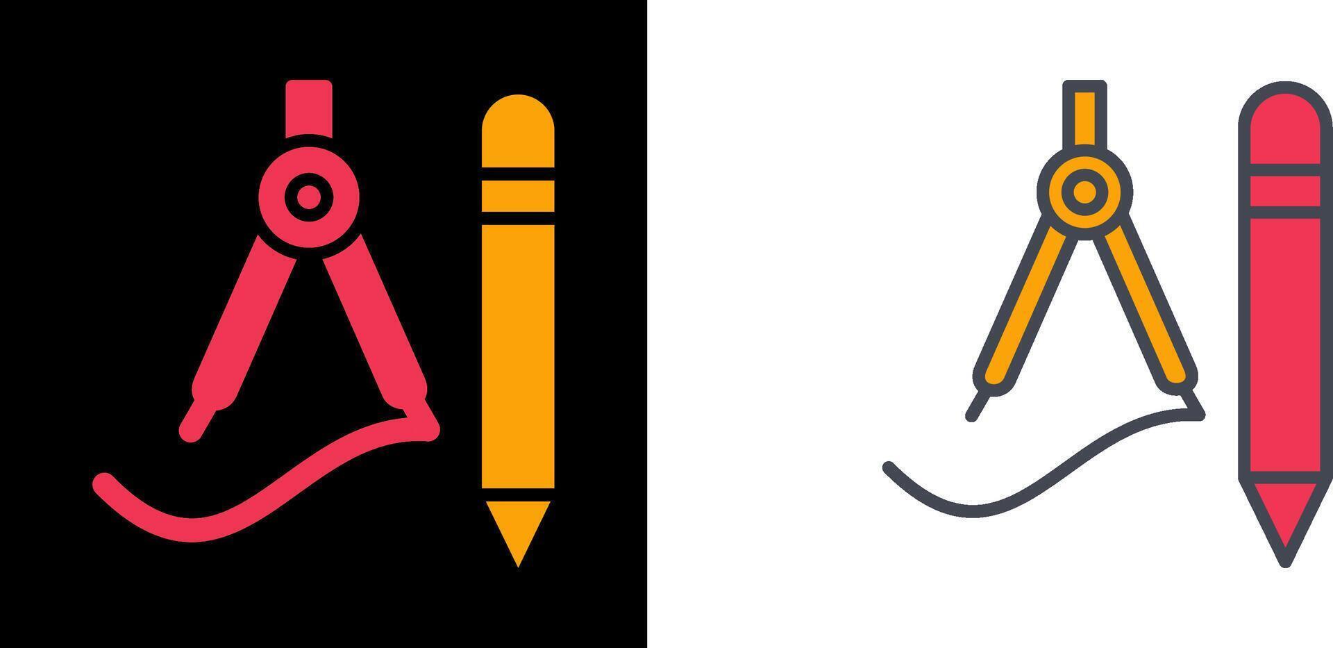 Drawing Tools Icon vector