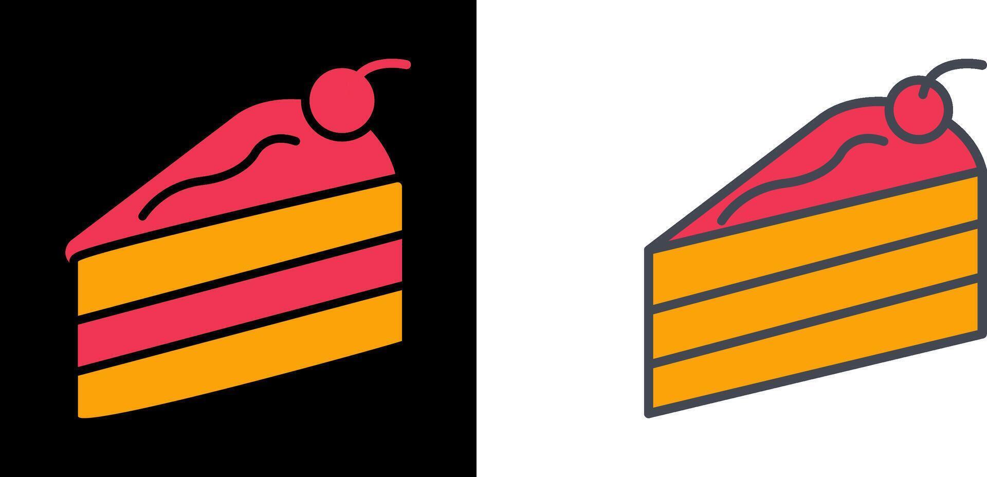 Cake Slice Icon vector
