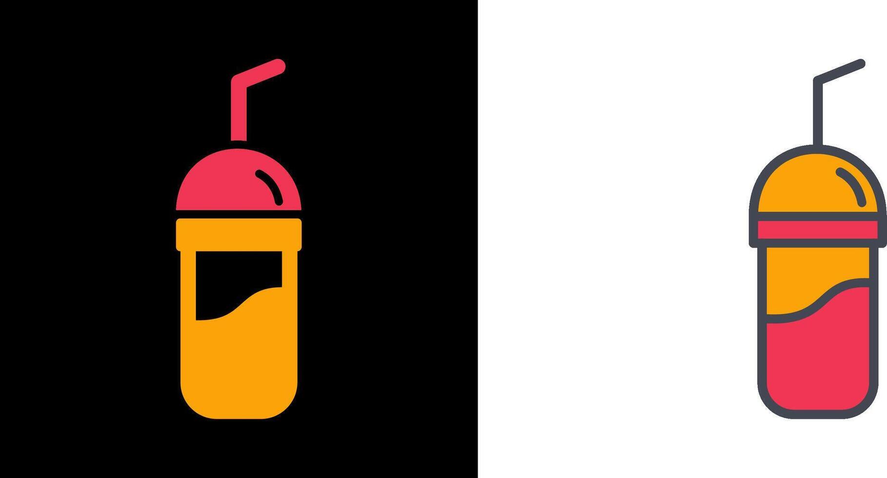 Chocolate Shake Icon vector