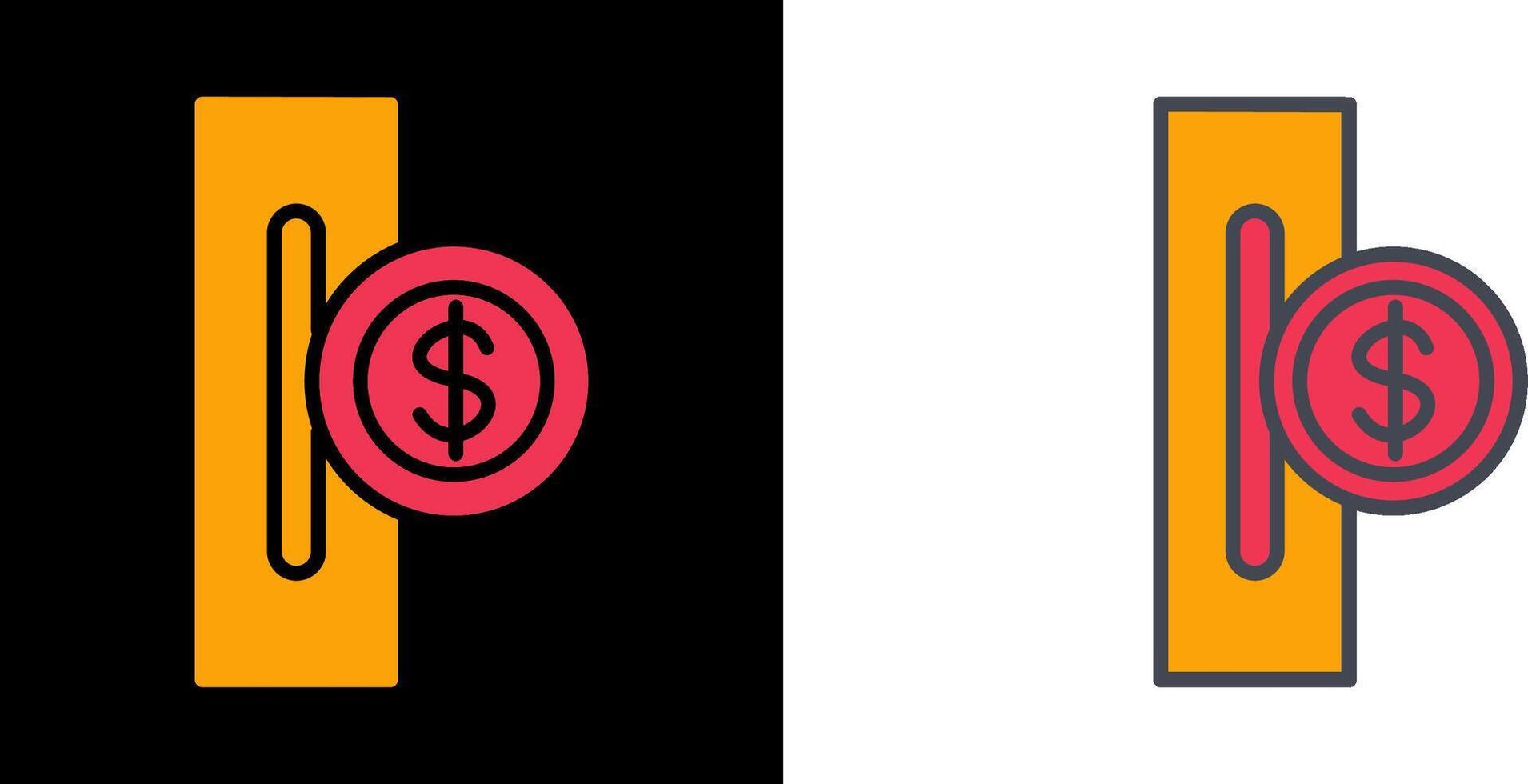 Slot for Coins Icon vector