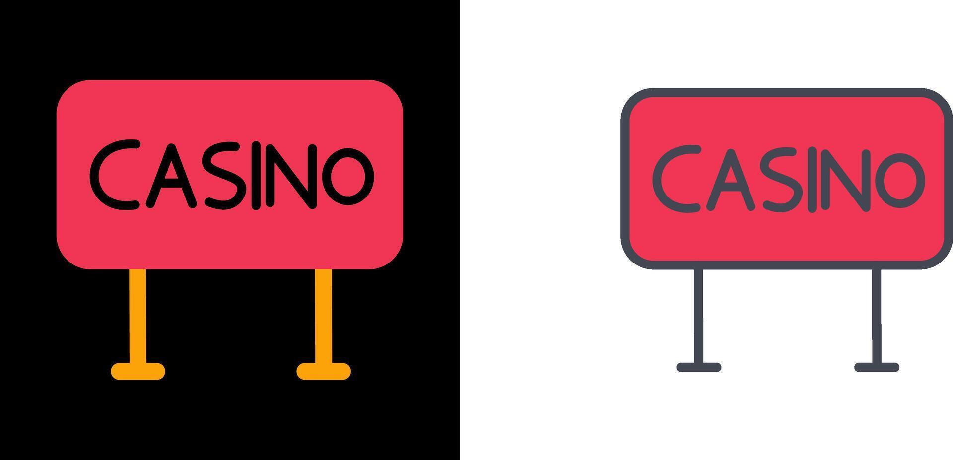 Casino Sign Icon vector