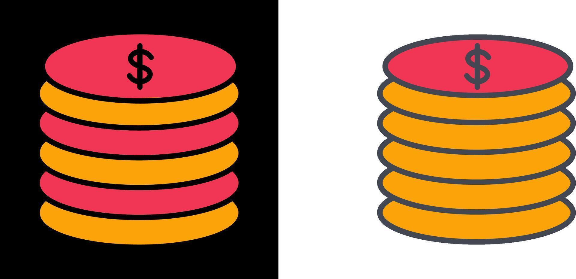 Stack of Coins Icon vector