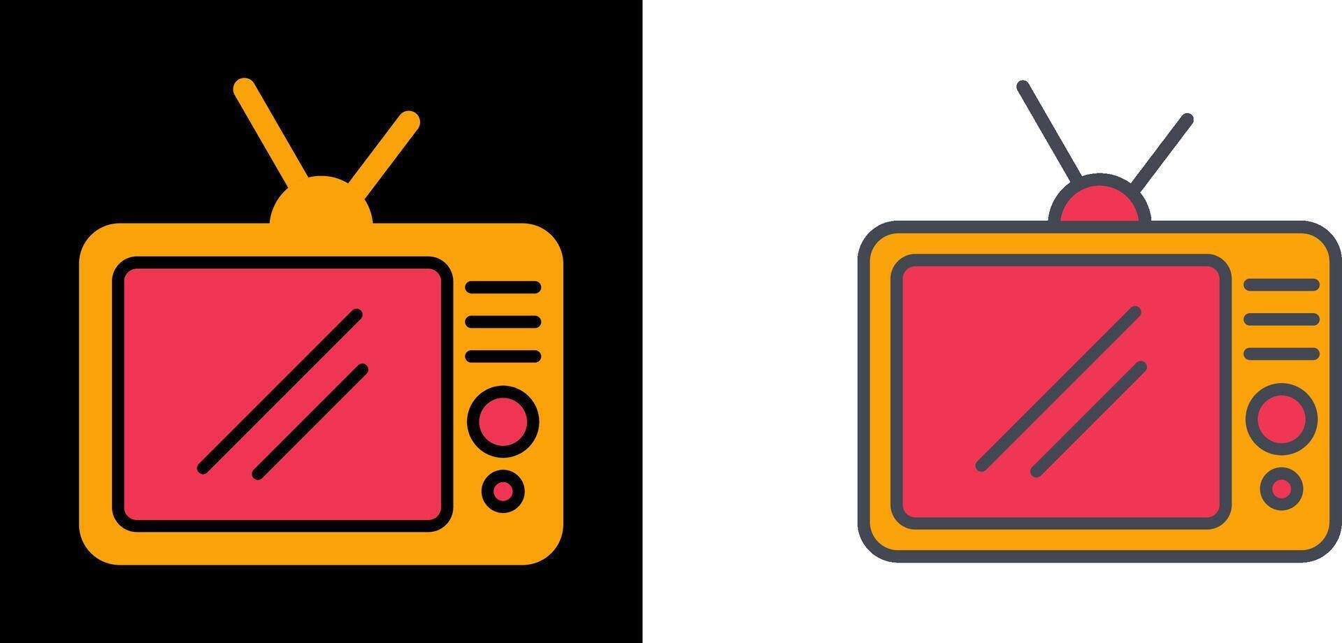 TV Set Icon vector