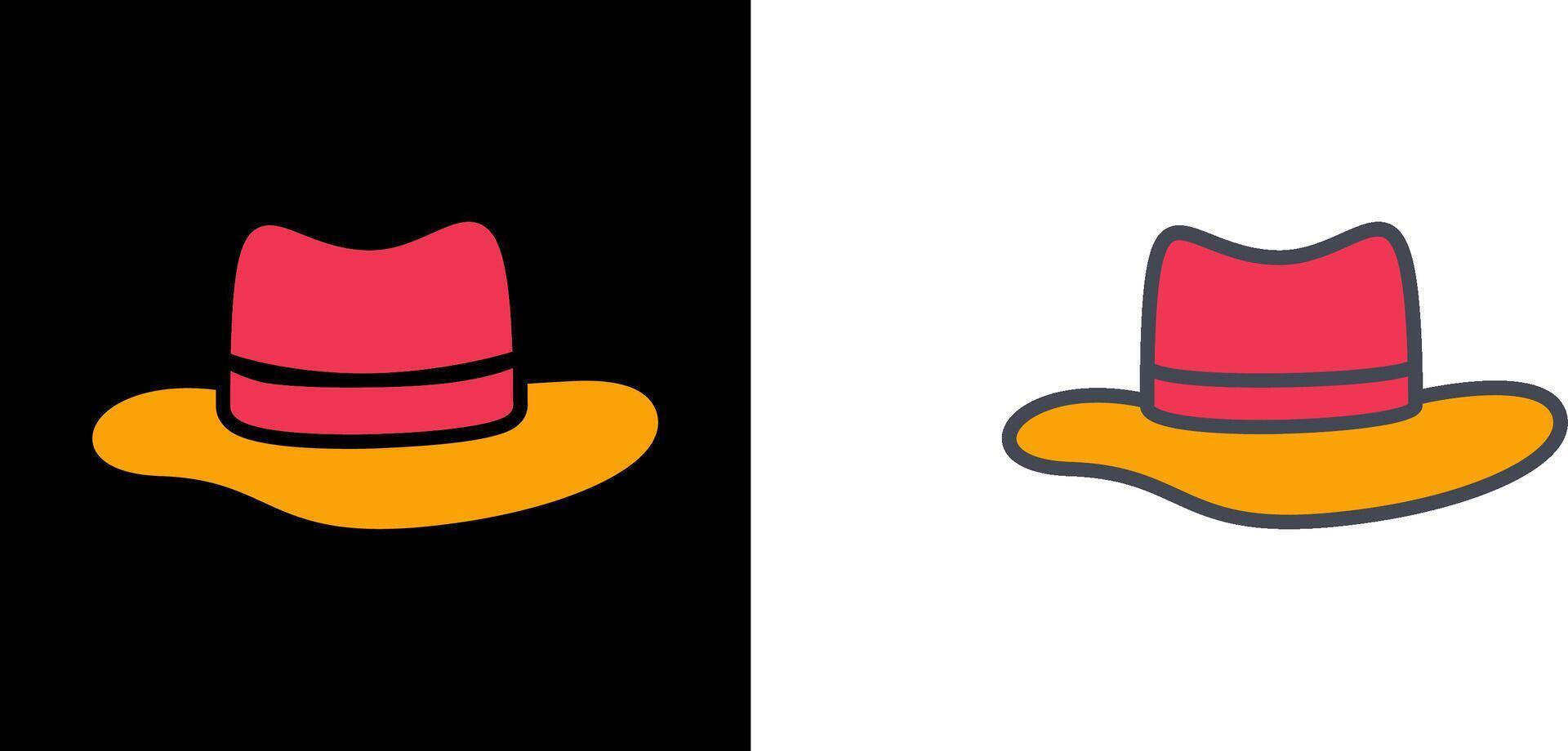 Hat V Icon vector