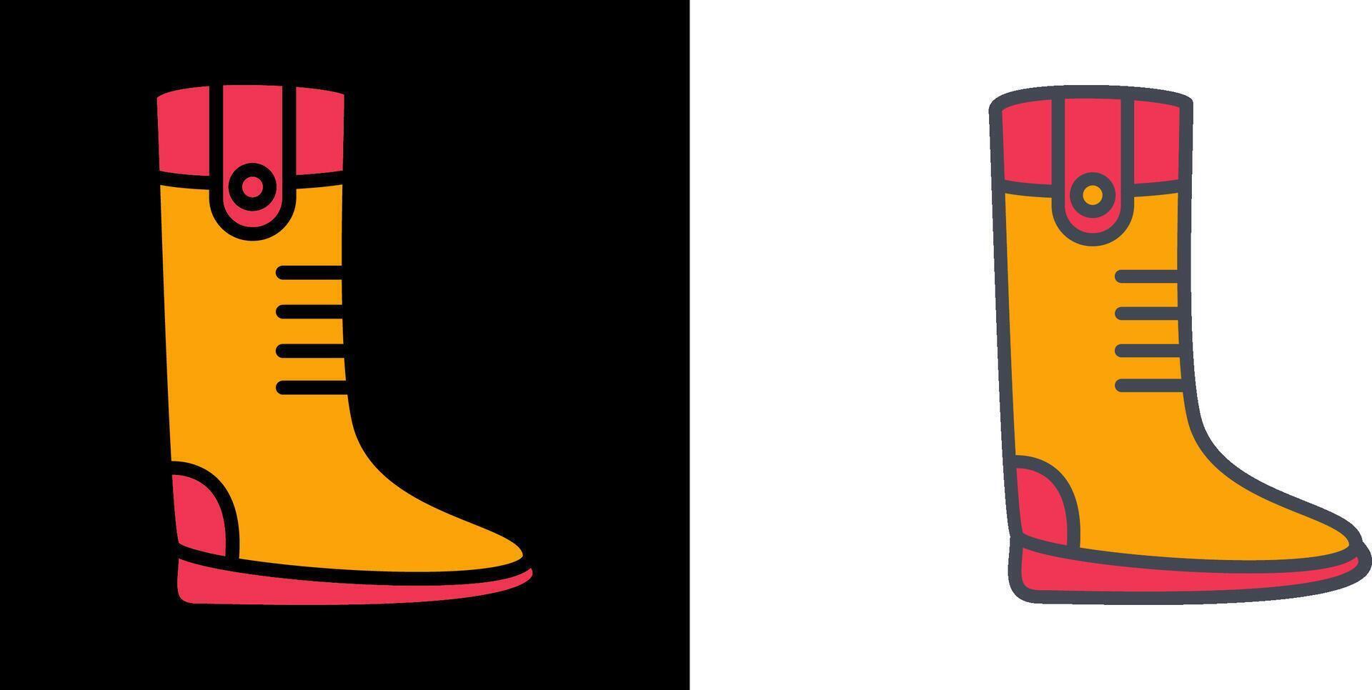 Long Boots Icon vector