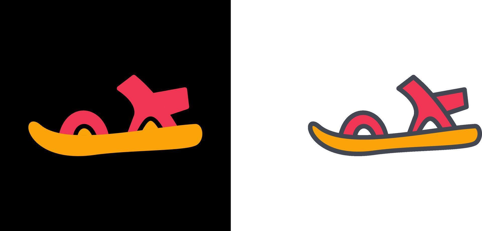 Stylish Sandals Icon vector