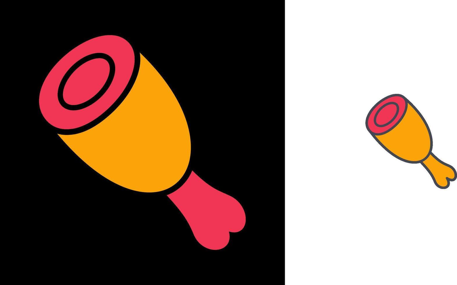 Cooked Ham Icon vector