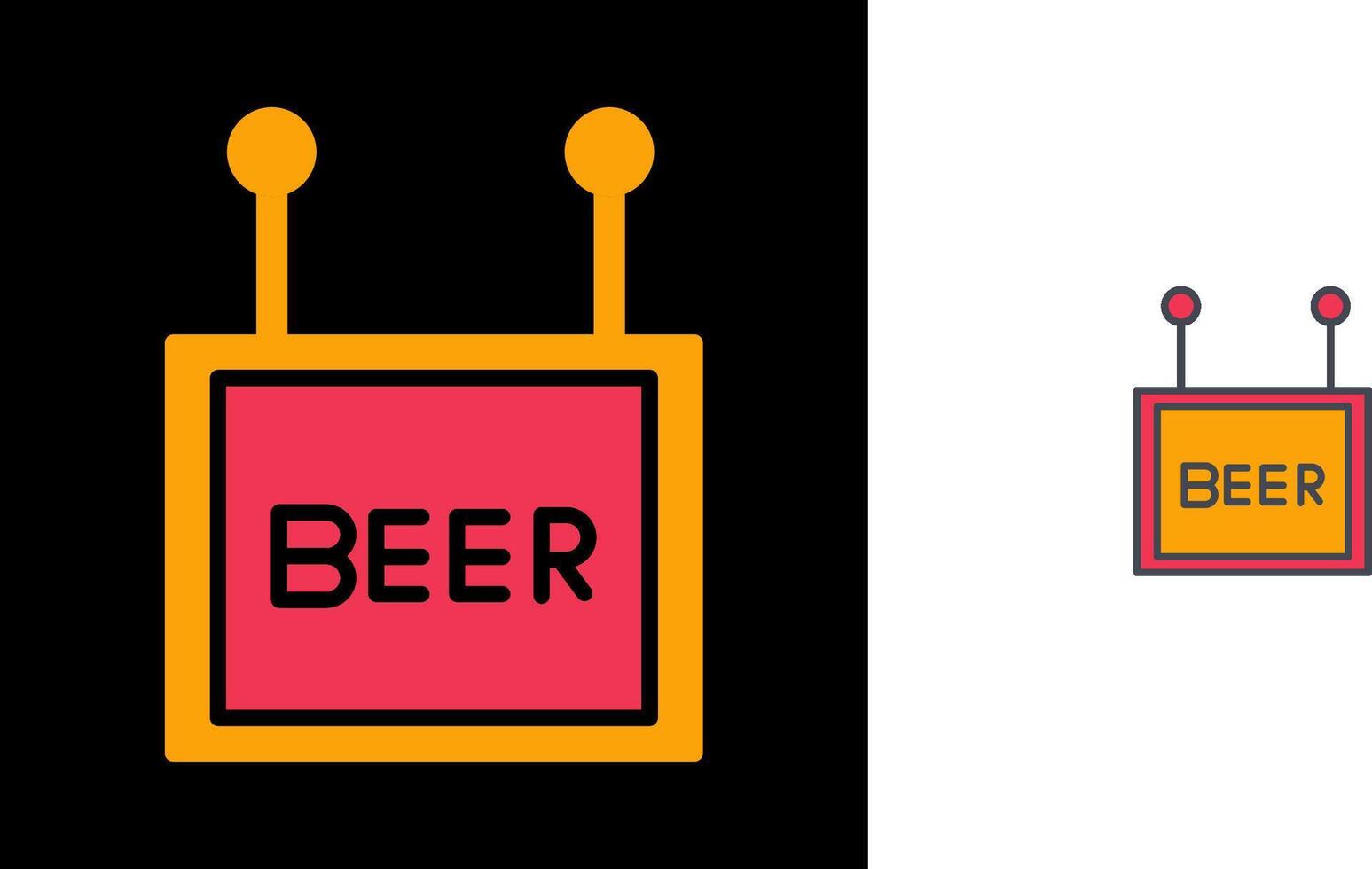 Beer Sign Icon vector