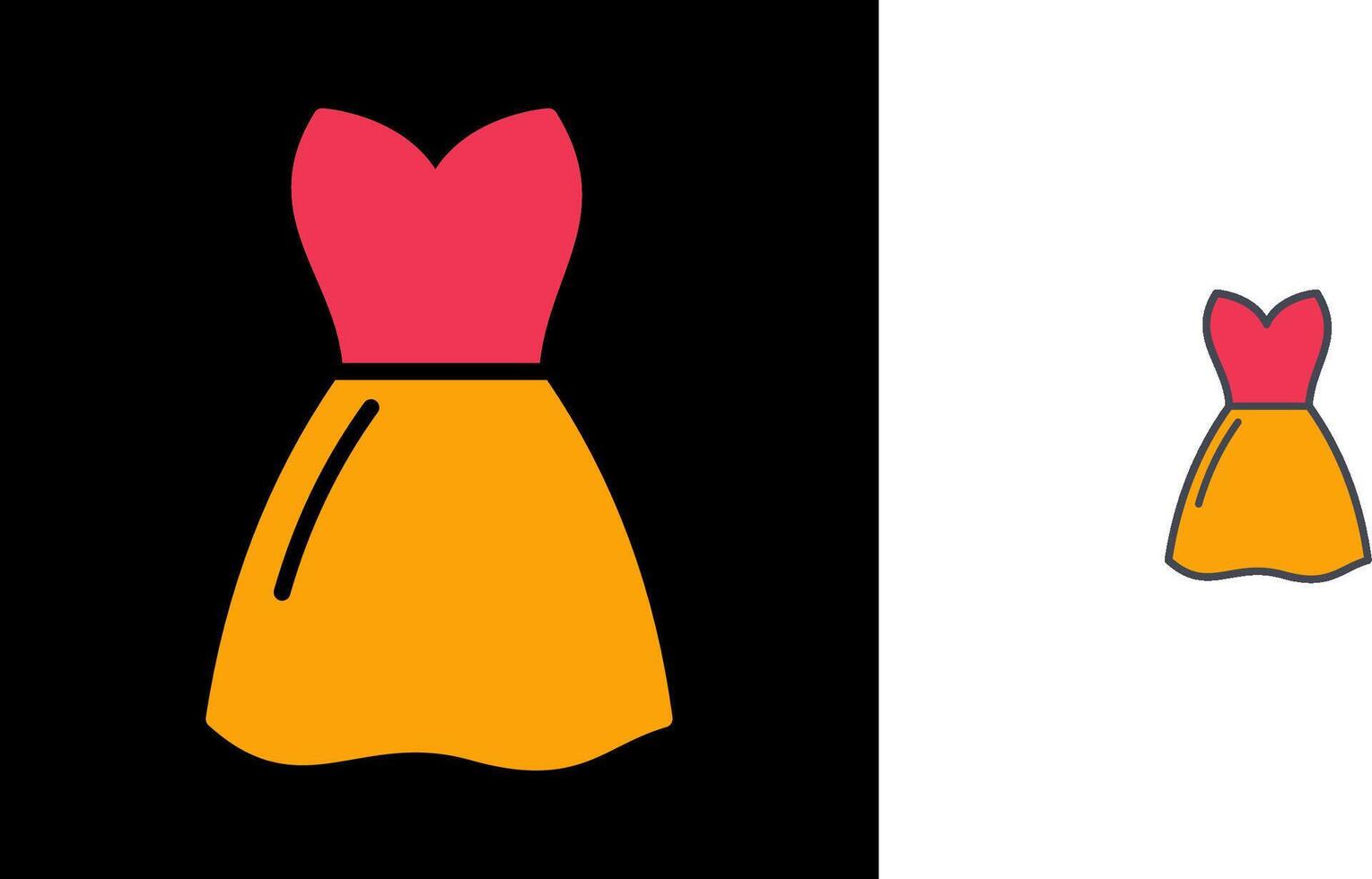 Womans Dress Icon vector