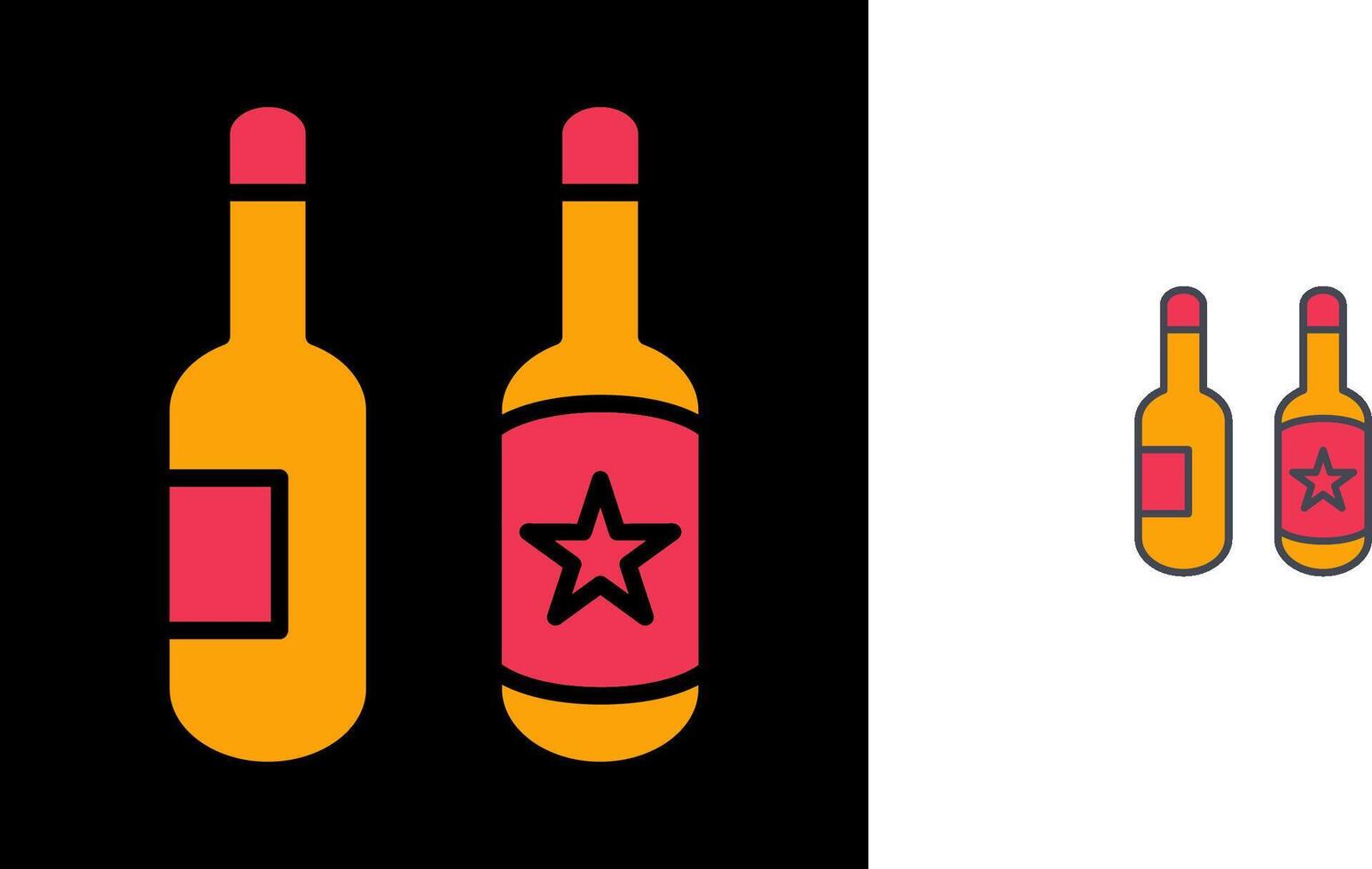 Beer Bottles Icon vector