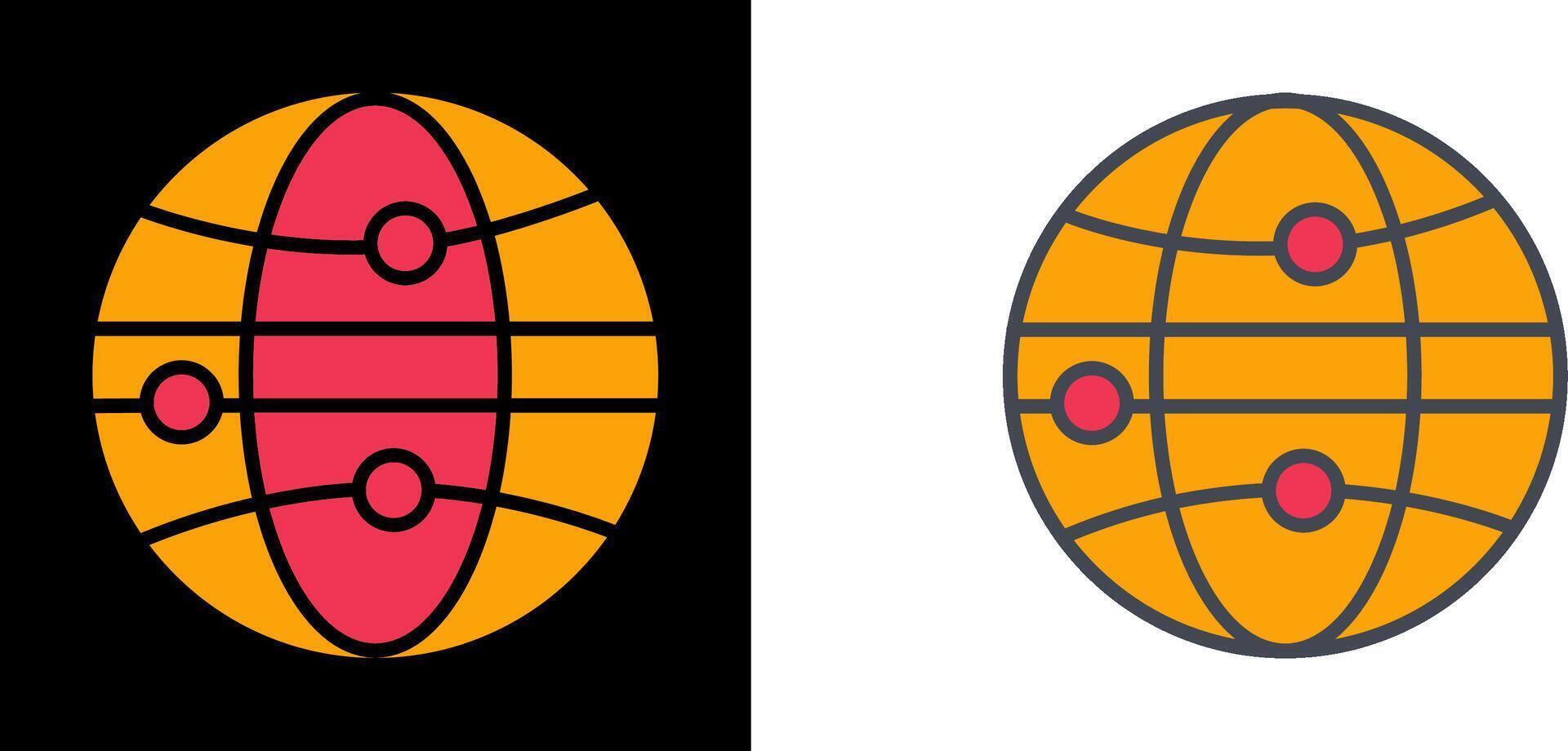 Globe III Icon vector