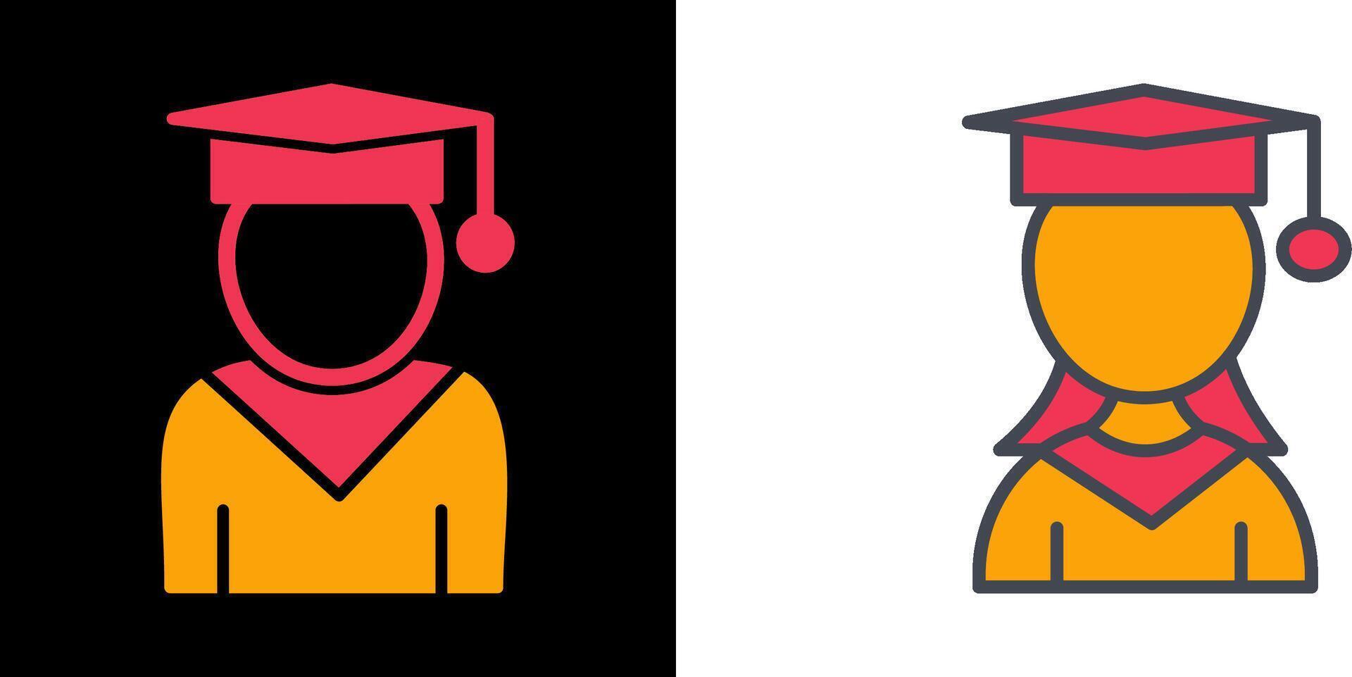 Female Student Icon vector