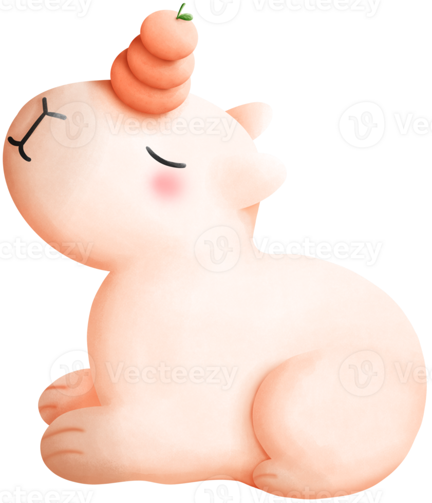 Capybara and 3 oranges png
