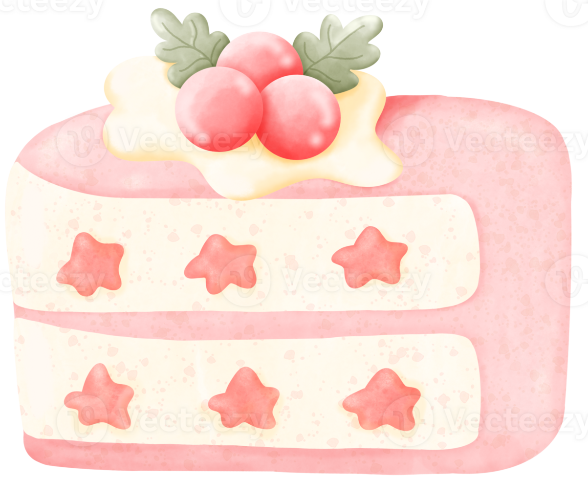 Cherry Triangle Cake png