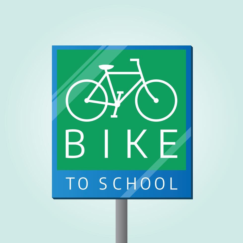 National Bike To School Day design template. bike design. flat design eps 10. climate change. vector
