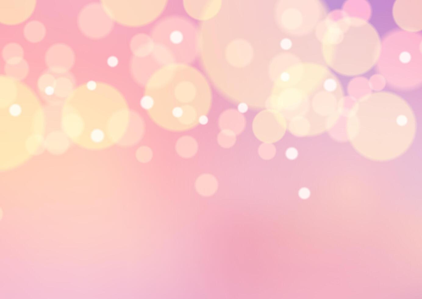 pastel coloured bokeh lights background vector