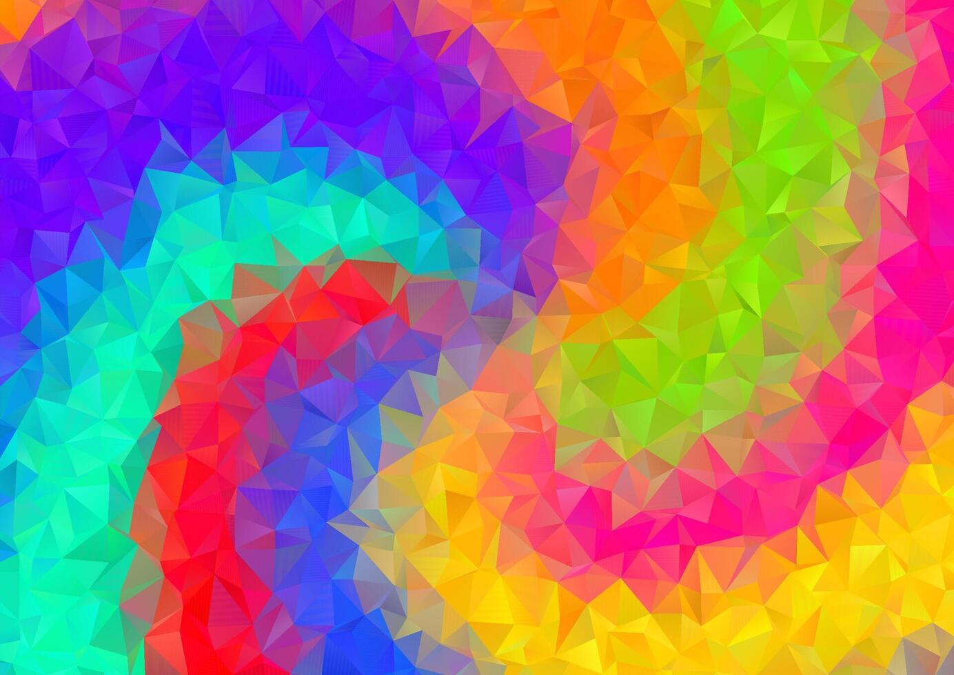 abstract multi coloured low poly design background vector