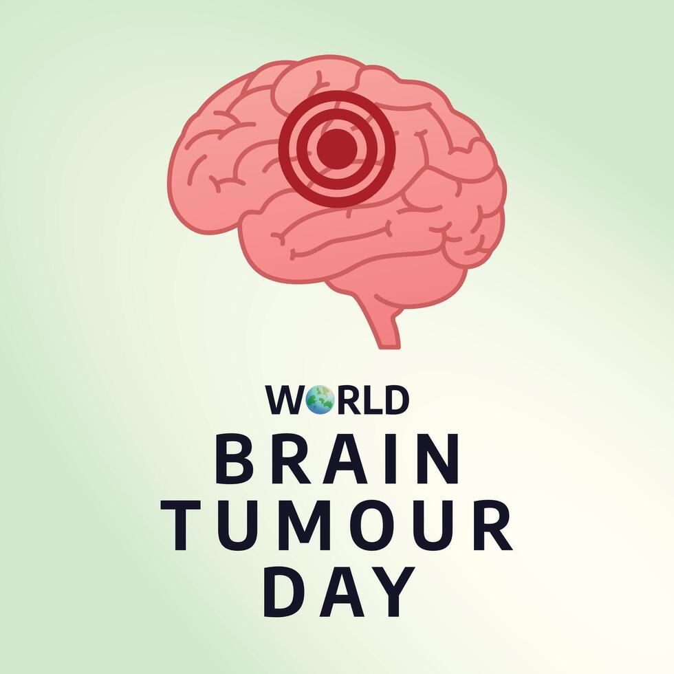 World Brain Tumour Day design template. brain design. flat design. eps 10. vector