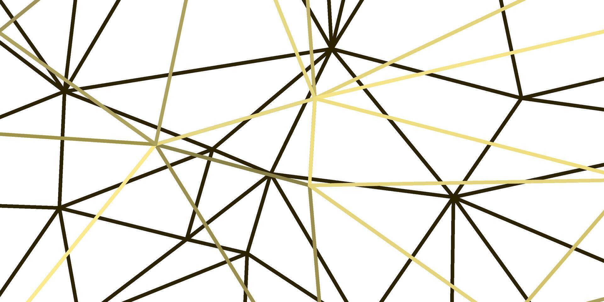 abstract elegant geometric background with gold lines triangles vector