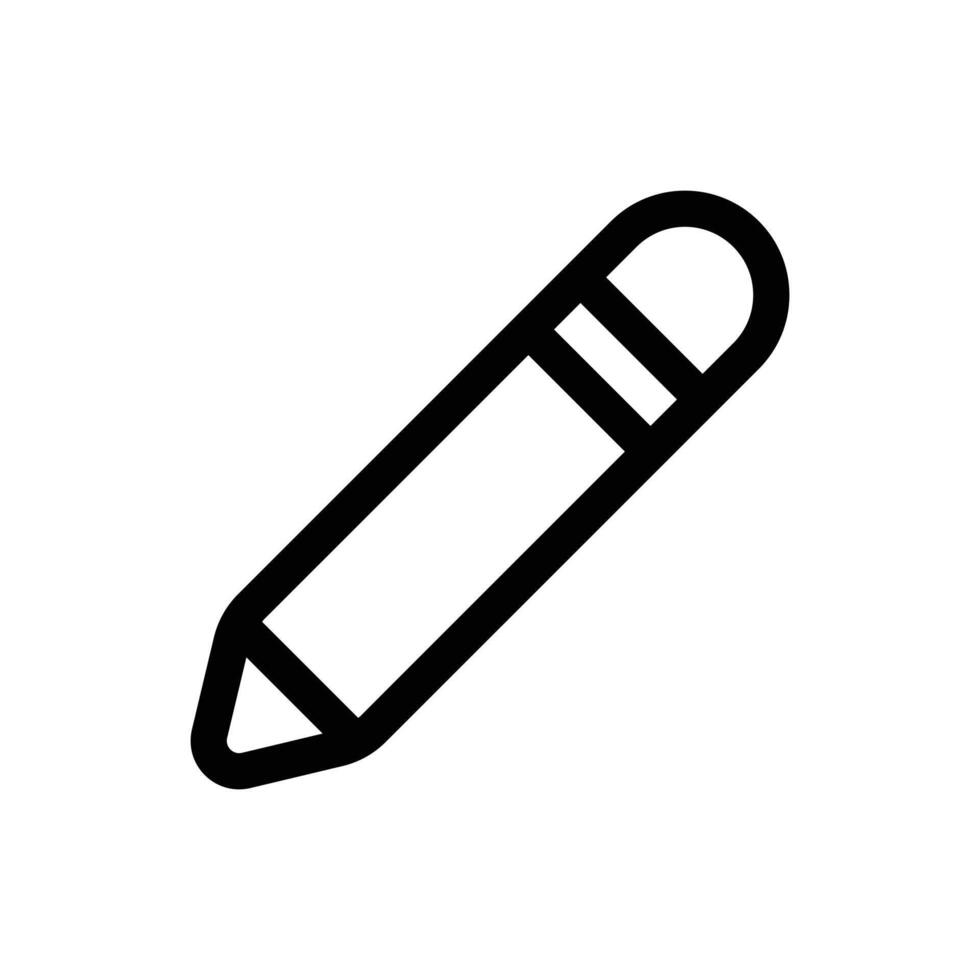 Simple Pencil icon. The icon can be used for websites, print templates, presentation templates, illustrations, etc vector