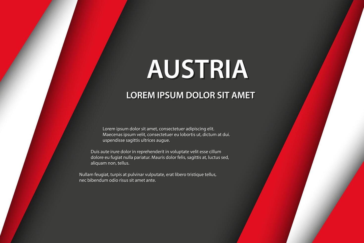 background with Austrian colors and free grey space for your text, Austrian flag, Made in Austria, Austrian icon and symbol vector
